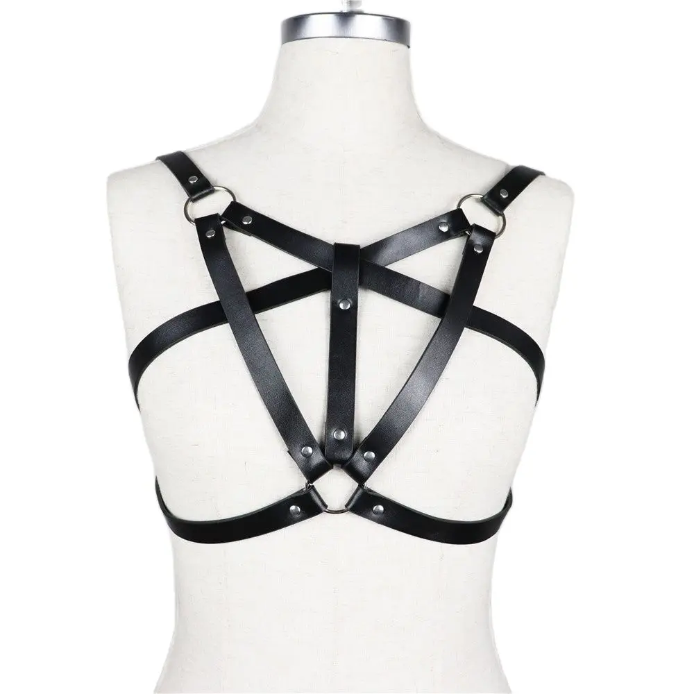 2020 New Bondage Fetish Women Sword Belt Bdsm For Men Suspenders Sexy Set Harness Cage Bra Belt Fashion Garter Stocking Black