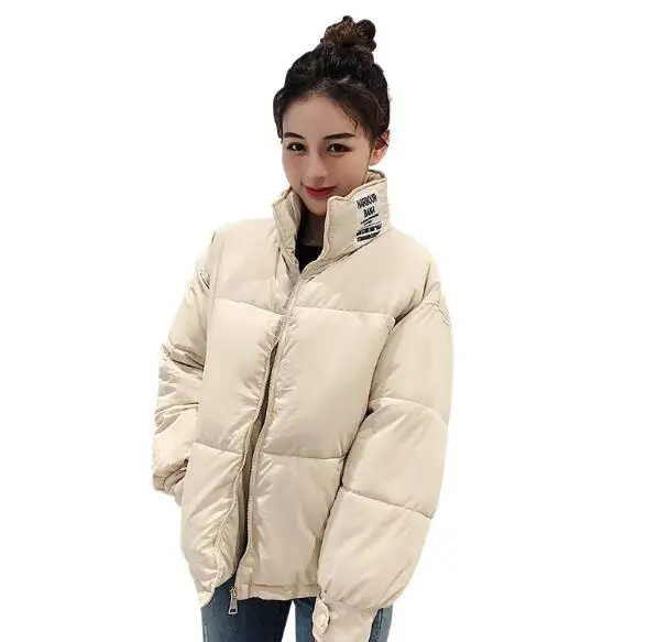 2019 Новое Женское модное пальто теплые парки зимние куртки черный бежевый красный