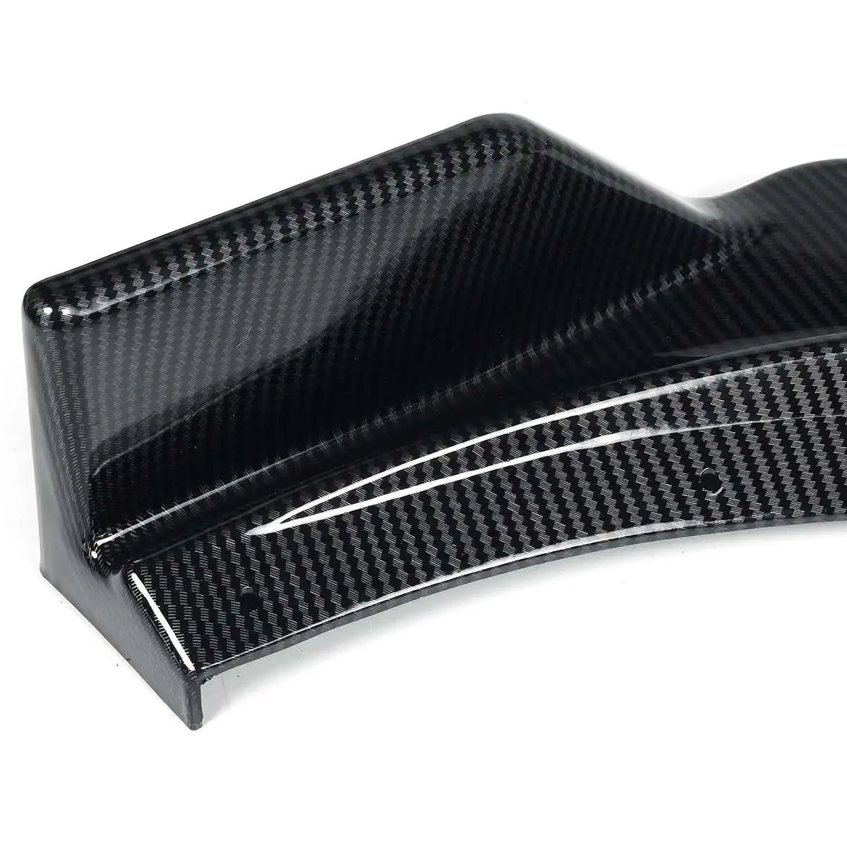 

3PCS Black Carbon Fiber Look Front Bumper Lip Side Splitter Body Kit Spoiler For Mazda 3 Axela 2014 - 2018 Car Styling