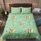 Комплект постельного белья из 23 предметов с изображением животных из мультфильмов, ежик, панда, кошки, собаки, пододеяльник, симпатичное одеяло, покрывало для кровати, домашнее покрывало, Декор