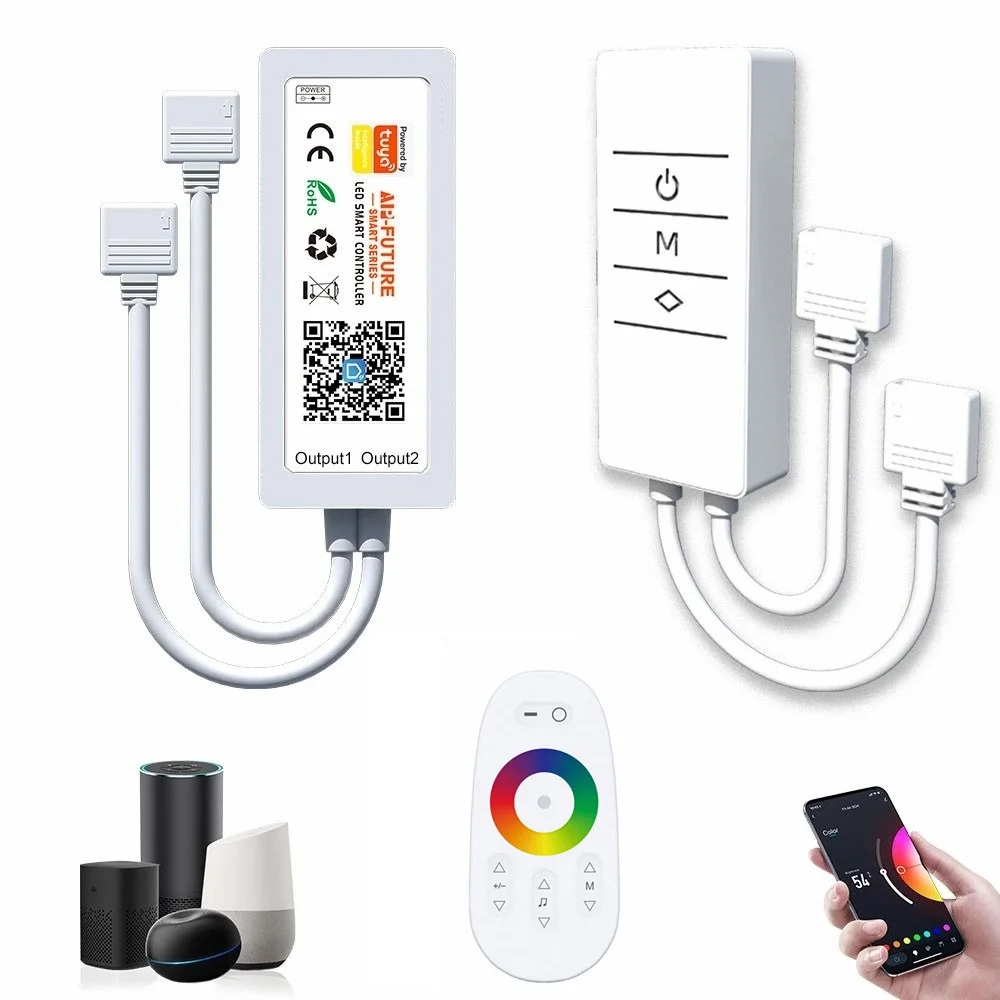 

LED Strip Lights WIFI Smart Controller RGB Home Decoration Ribbon Lamp Flexible String Bluetooth Remote Intelligent Voice Diode