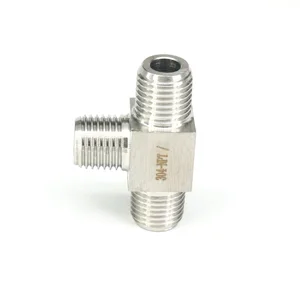 Тройник из нержавеющей стали 18 дюйма NPT папа 304, 3-ходовой фитинг для труб, воды, газа, масла, 200 бар