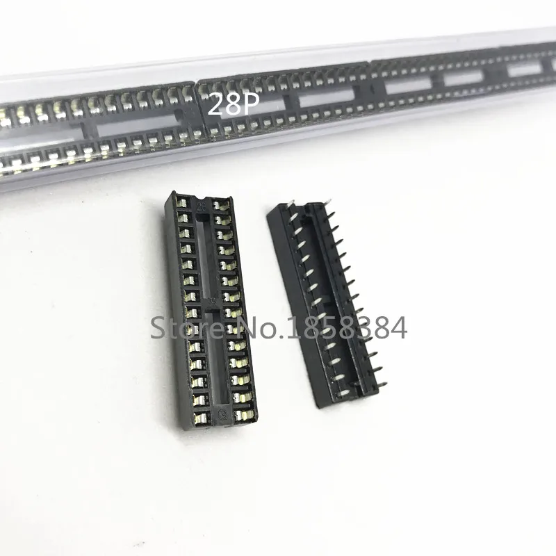 50 шт. 28pin DIP IC розетки адаптер паяльный Тип 28 контактный узкий корпус|body|body pin |