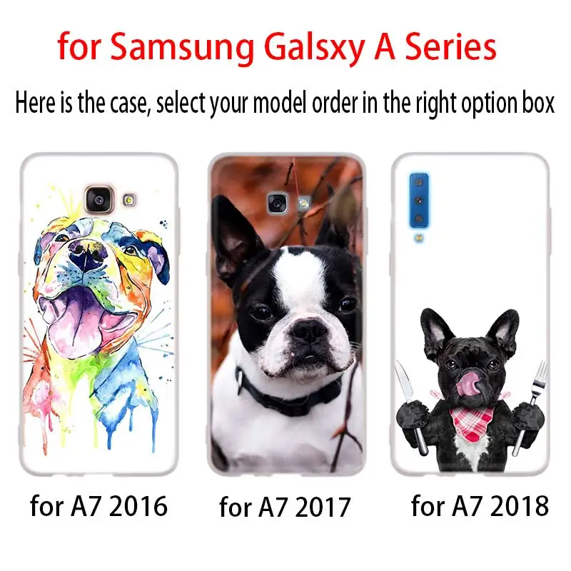 dog american bulldog Phone Case For Samsung Galaxy A52 A32 A42 A12 A72 5G A50 A51 A21S A3 A5 A6 A7 A8 Plus 2018 2017 Cover Coque | Мобильные
