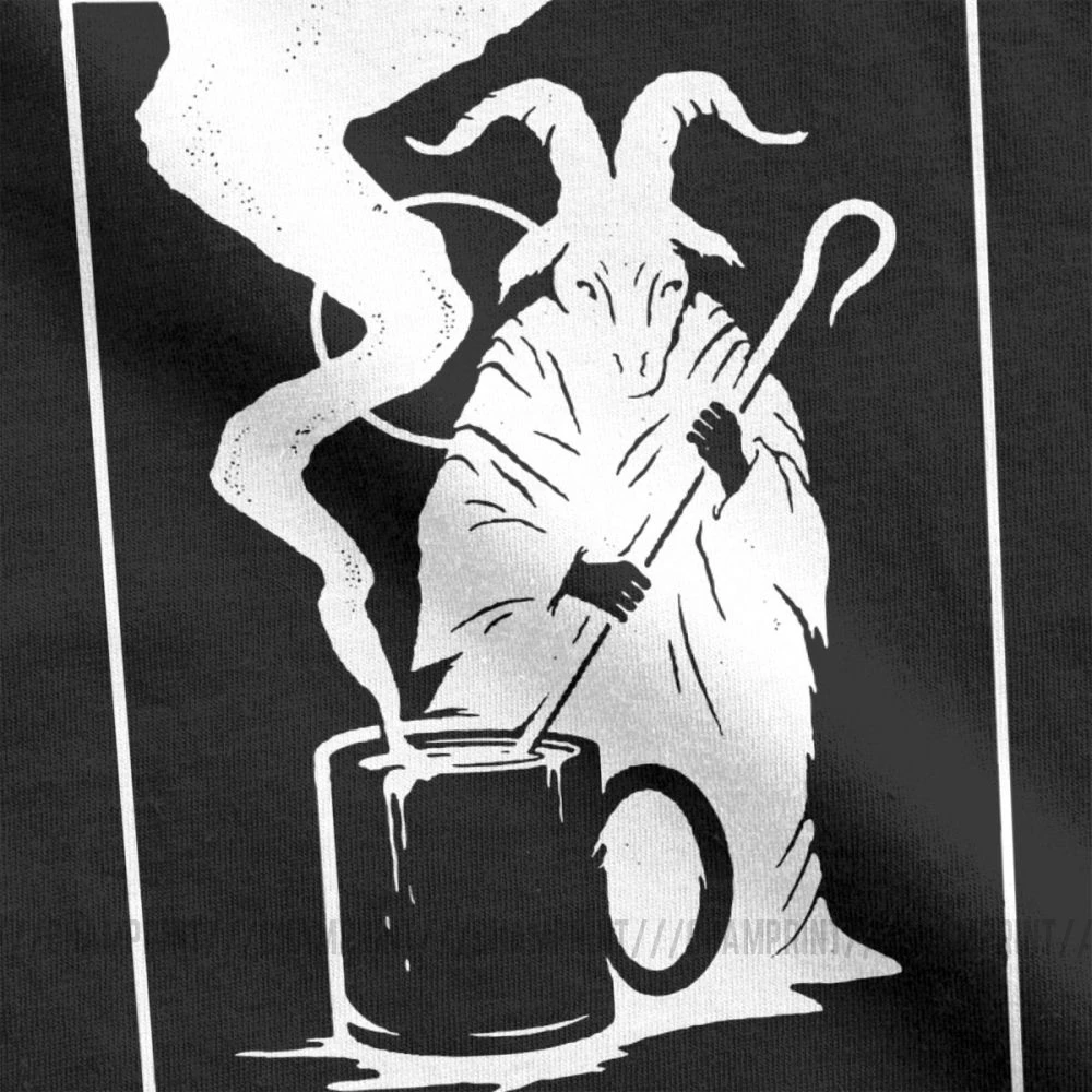 Мужские топы Baphomet Tumblr I Like My Coffee хлопковые винтажные футболки с коротким рукавом и