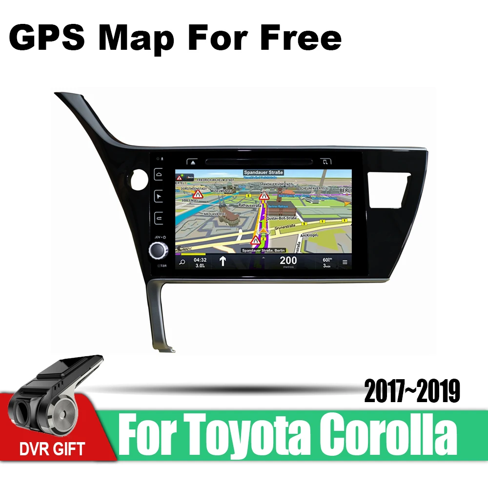 Мультимедийный плеер для Toyota Corolla 2017 2018 2019 Автомобильная магнитола с