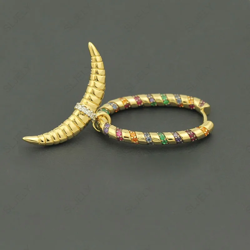 Женские серьги-капельки SLJELY одноцветные серьги из стерлингового серебра 925 пробы