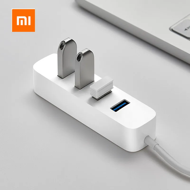 XIAOMI 4 порта USB3.0 концентратор с подставкой и интерфейсом источника питания USB концентратор удлинитель адаптер для ПК ноутбука