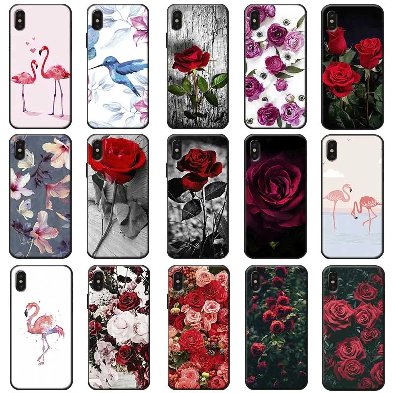 Для iPhone 11 Pro Max 2019 Прозрачный мягкий силиконовый чехол для телефона птицы и цветы |