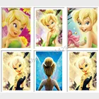 Алмазная живопись Disney, полноразмернаякруглая вышитая картина из страз, мультяшная бабочка, принцесса, 5D мозаика сделай сам, подарок для украшения дома