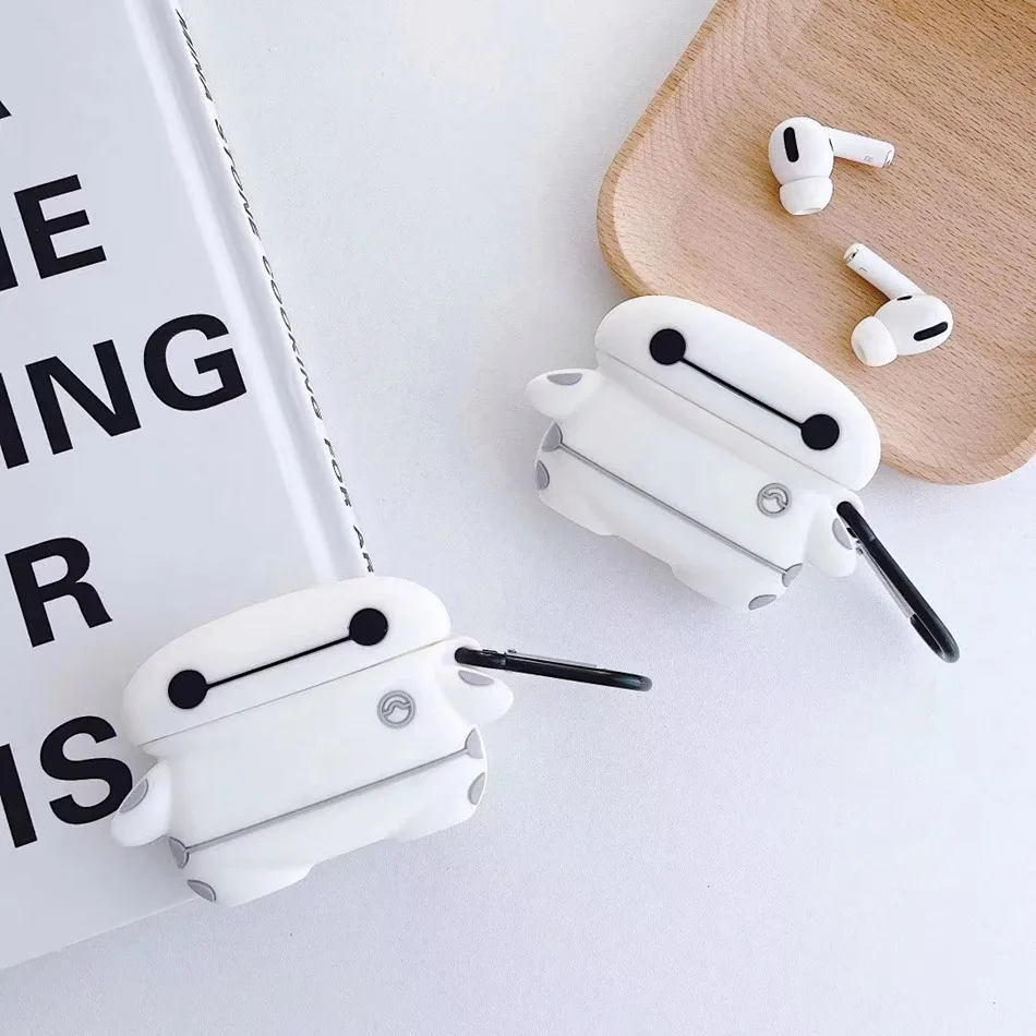 3D чехол для наушников для Airpods Pro Чехол Силиконовый Медведь Кролик поросенок Мультяшные наушники/Earpods чехол для Apple Air pods Pro 3 чехол кошка