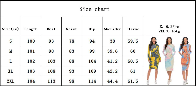 

Long Cross Border Hoodie For Autumn Winter 2020 Hot Style Tie Dyed Hoodie With Long Sleeves For Women