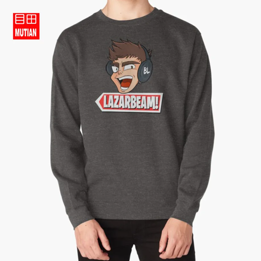 Lazarbeam! Толстовки lazarbeam lazar луч lazerbeam лазерный луч вы трубки вы клубень youtuber геймер игровой Лут - Цвет: darkgrey-sweatshirt