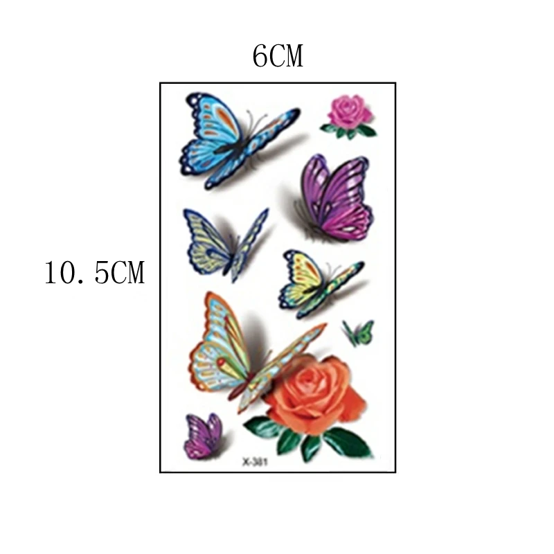 Waterproof Temporary Fake Tattoo Stickers Flower Rattan Bracelet Tatto Arm Women's Tattoo And Body Painting One-Time Tattoos Men