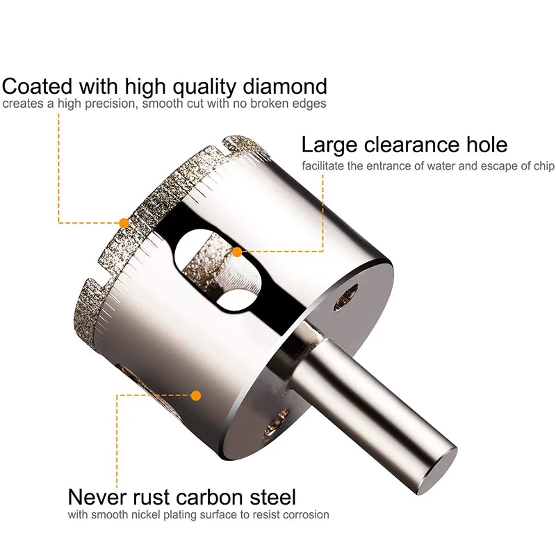 Алмазные сверла набор для сверления отверстий открывалка плитки из 10 предметов с