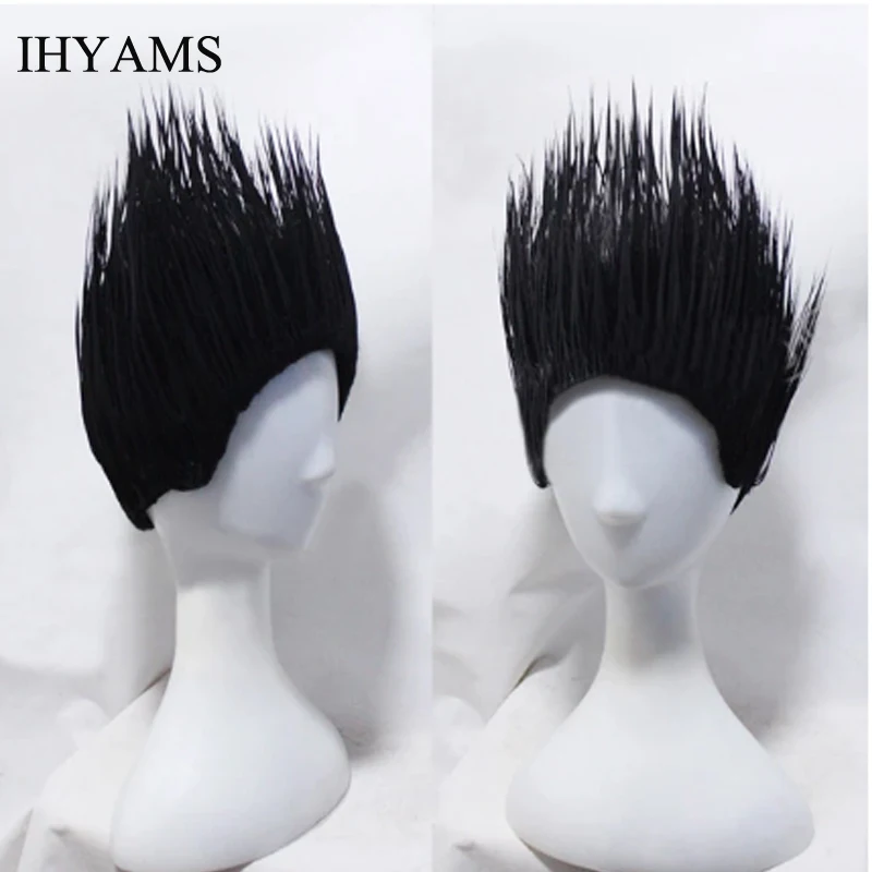 Хантер х Гон Freecss темно синий короткий синтетический волос косплей парик +