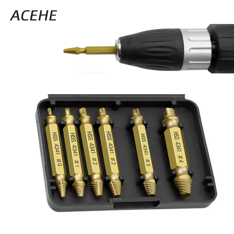 6 шт. поврежденный Винт экстрактор скорости сверла набор инструментов для