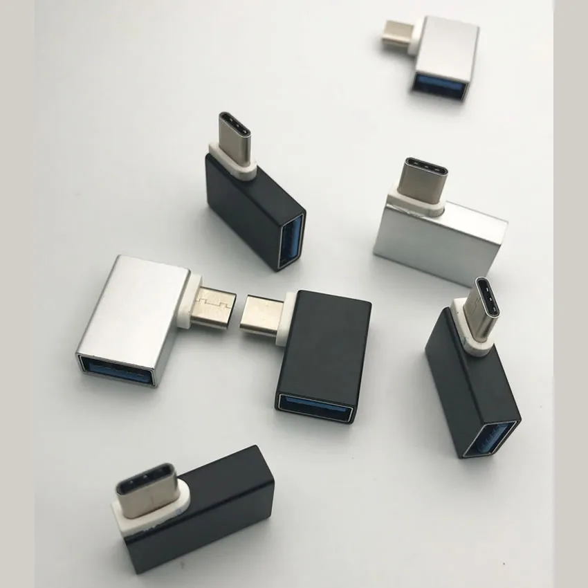 90 градусов Тип C USB 3,1 OTG адаптер конвертер для LETV Nokia Pad huawei Honor 8 ZUK Z2 PRO LG type-C samsung oppo кабель для телефона