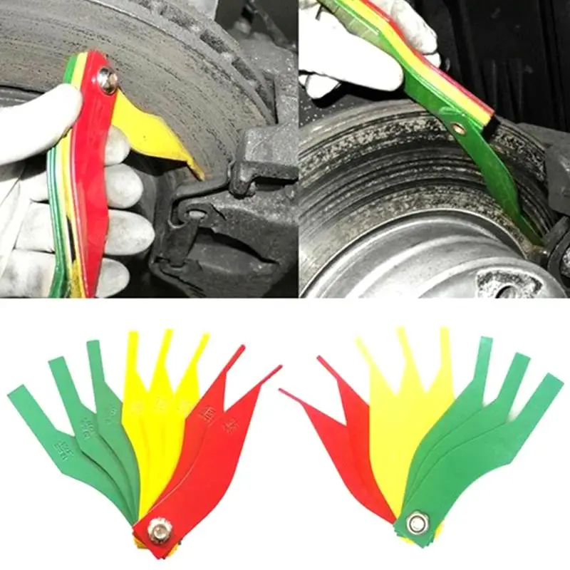 

Automotive Brake Pad Feeler Lining Thickness Gauge Measure Tool Pro 8 in 1