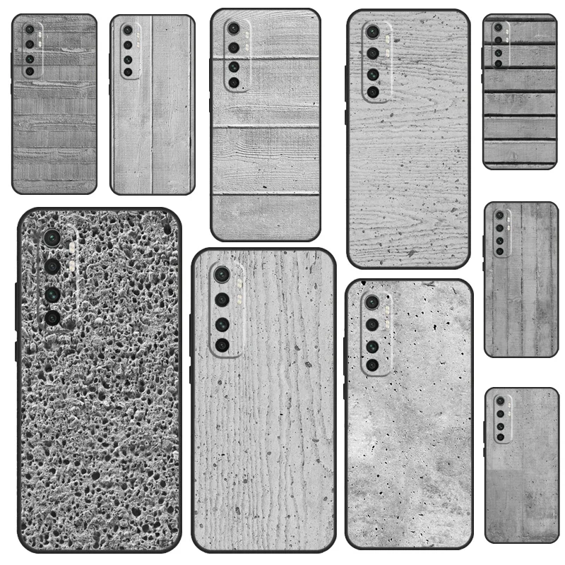Concrete Beton Brut Cover Case For POCO X3 Pro GT X4 M3 M4 F3 Phone Coque For Xiaomi Mi 11 Lite Mi 11T 12 Pro