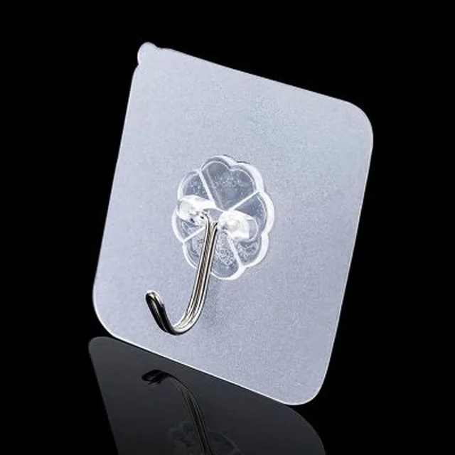 1 шт. водонепроницаемый прозрачный и прочный клей-крючок за дверью кухонный