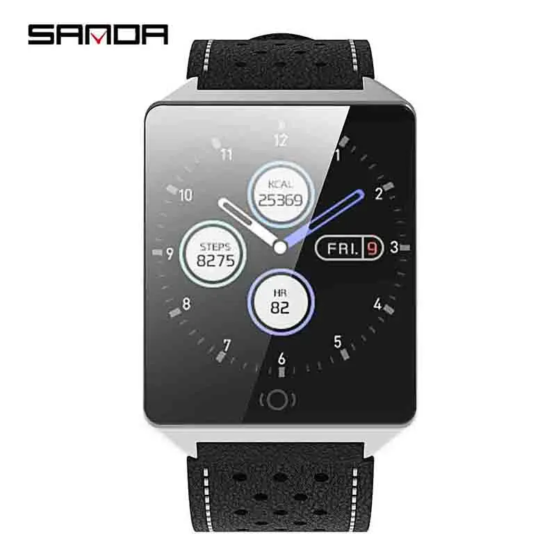 Сандалии водонепроницаемый Bluetooth умные мужские часы Шагомер Браслет для занятий