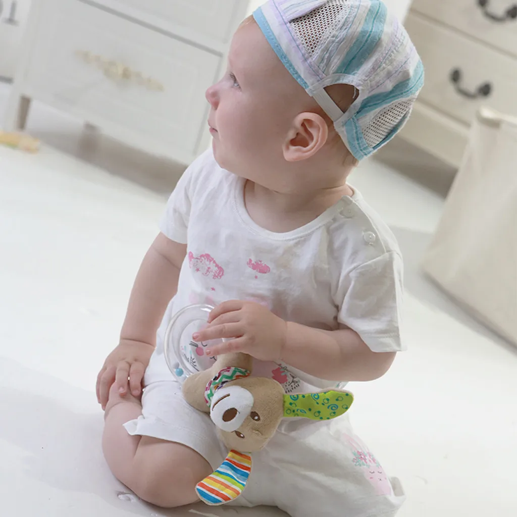 Детские игрушки для новорожденных развития ребенка ручной захват Мультяшные