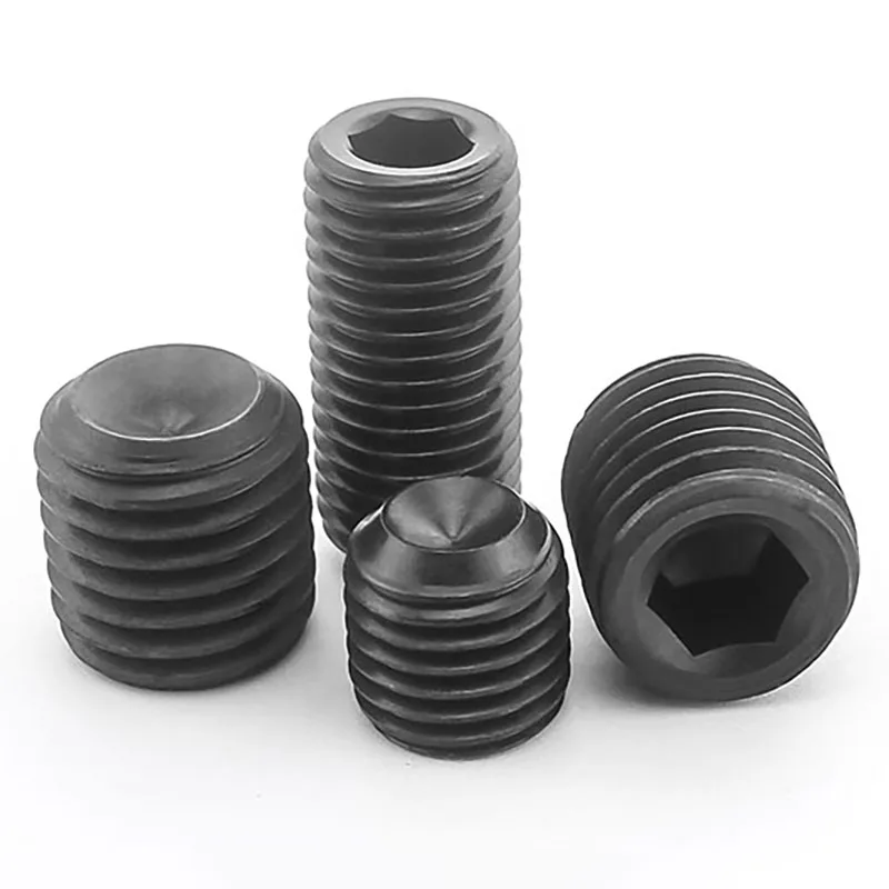 

Винты С Плоским Концом из нержавеющей стали M3 M4 M5 304, с шестигранным отверстием, черные