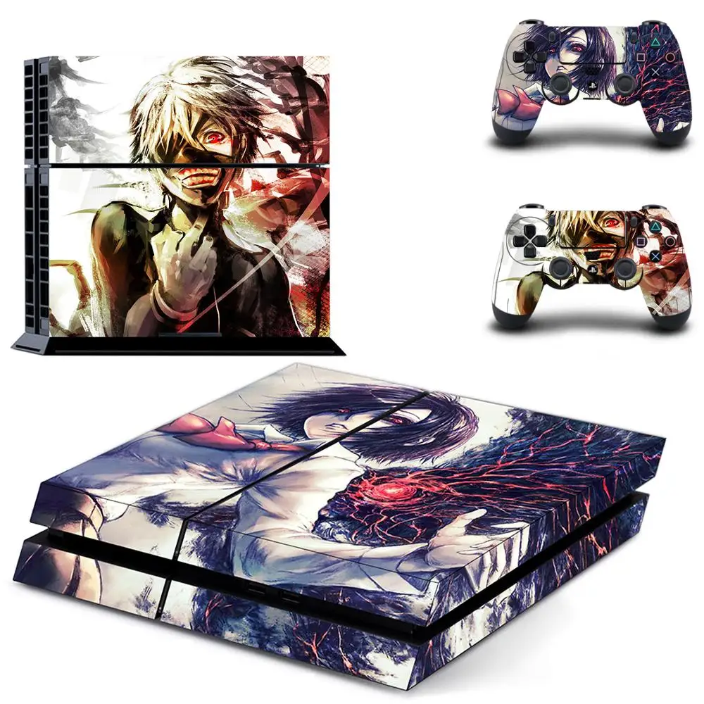 Anime Tokyo Ghoul Full Cover Faceplates PS4 Skin Sticker Decal For PlayStation 4 Console & Controllers Vinyl | Электроника