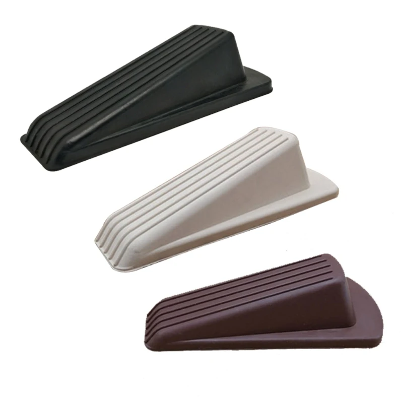 1 Piece Door Stopper Brown/White/Black Holder Stop Wedge Gaps Floor Prevent The Lock-Outs Baby Protection Dropship | Обустройство
