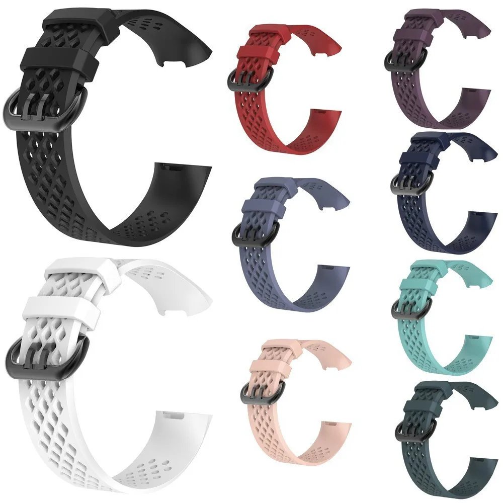 Сменный Силиконовый водонепроницаемый ремешок Duszake для Fitbit Charge 3 Аксессуары
