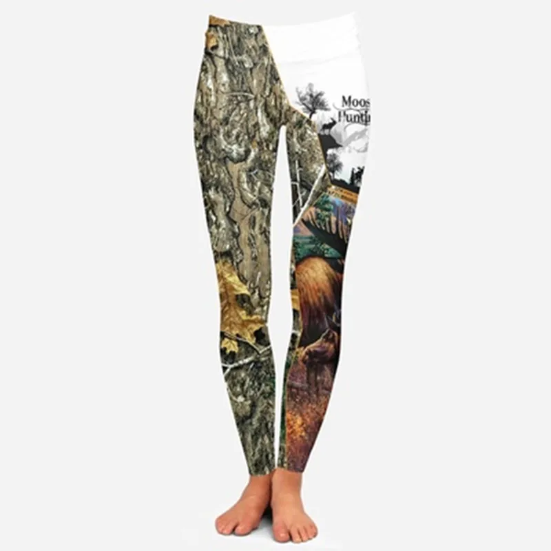

Summer Fashion Animal Deer Hunting Women Hollow Tanktop & Legging 3D Print Leisure Hipster Streetwear Female Sexy Vest Clothes
