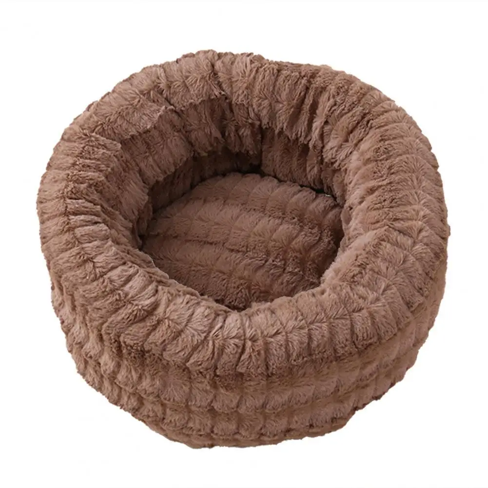 

Pet Nest Round Keep Warmth Wear-resistant Cute Pet Dogs Cats Basin Style Nest for Winter