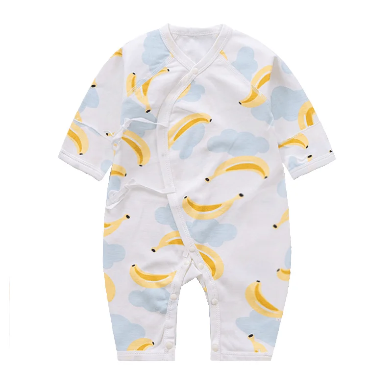 

Детский комбинезон с треугольным вырезом для новорожденных; Хлопковая одежда с длинными рукавами и рисунком фруктов для малышей; Одежда для мальчиков и девочек; Пижамный костюм для малышей,одежда для новорождëных