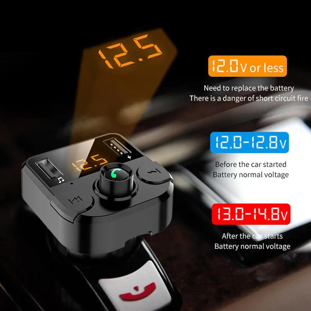 12-24 В BT36B Bluetooth 5 0 автомобильное зарядное устройство комплект MP3-плеер fm-передатчик