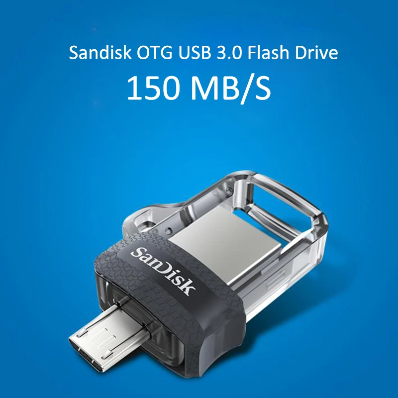 100% оригинальная SanDisk карта памяти sdd3 OTG флеш-накопитель 32 Гб Флешка 64 128 ГБ микро USB