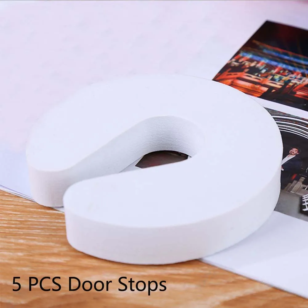 

1pcs/5PCS EVA C Shape Security Cabinet Locks Door Clip Baby Safety Locks Children Protection Kids Finger Safe Foam Door Stopper