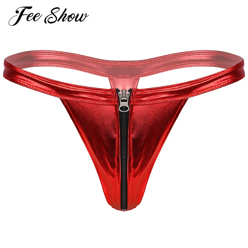 Мужские Блестящие трусики-стринги с заниженной талией | Тематическая одежда и