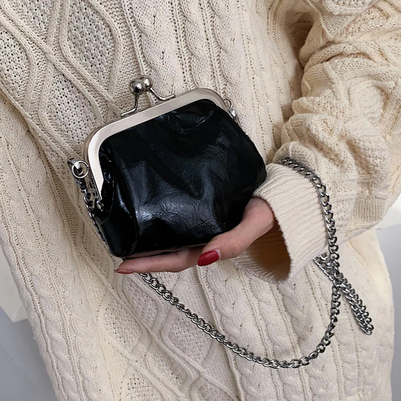 Мини сумка для мелочи из ПУ кожи на цепочвечерние|Сумки с ручками| |