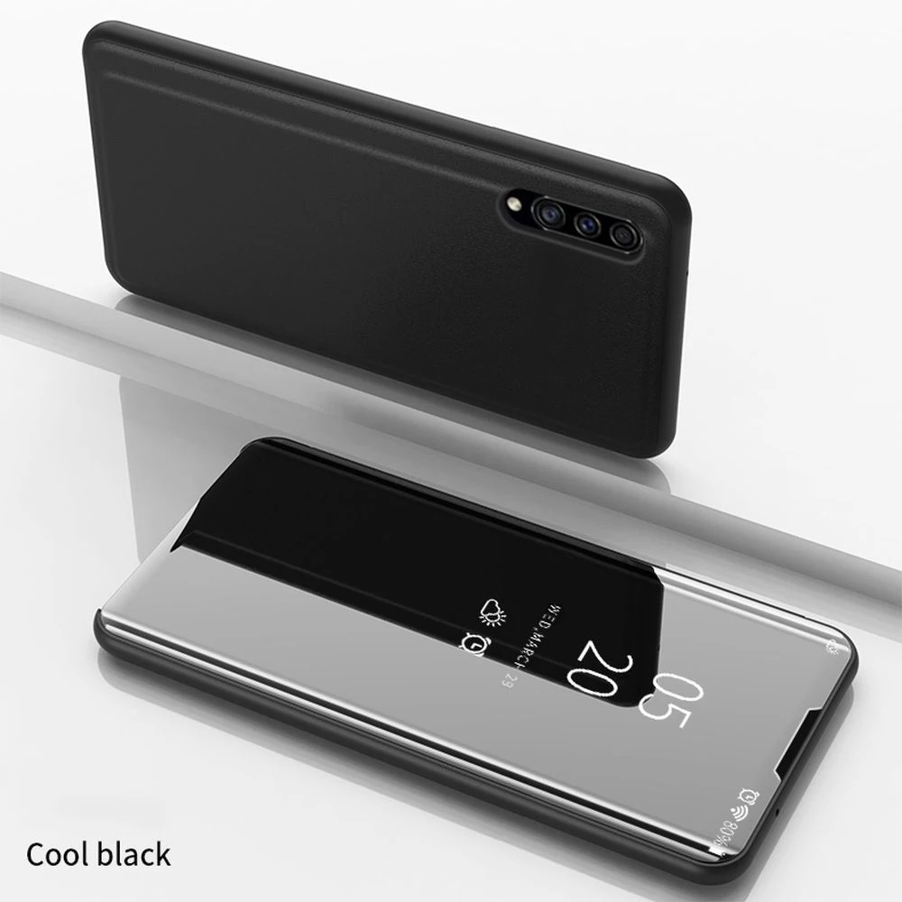 Чехол книжка LAPOPNUT для Samsung Galaxy A71 A51 A20 A20e A30 A40 A50 A70 кожаный тонкий зеркальный чехол