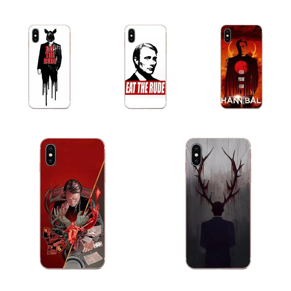 Мягкий ТПУ защитный экран Hannibal Eat The Rude для huawei Honor mate Nova Note 20 20s 30 5 5I 5T 7C 8A 8X9X10 Pro Lite