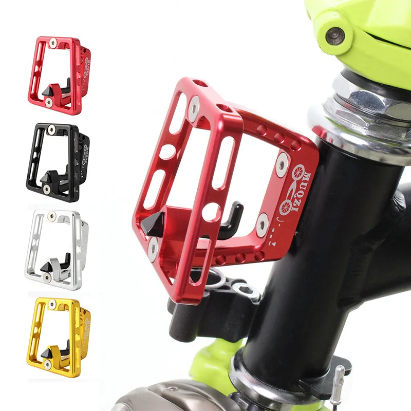 

Folding Bike Front Carrier Adapter Folding Bag 53*66*70mm Cargo Rack Bracket Aluminum Alloy Mount Base For Brompton Bike