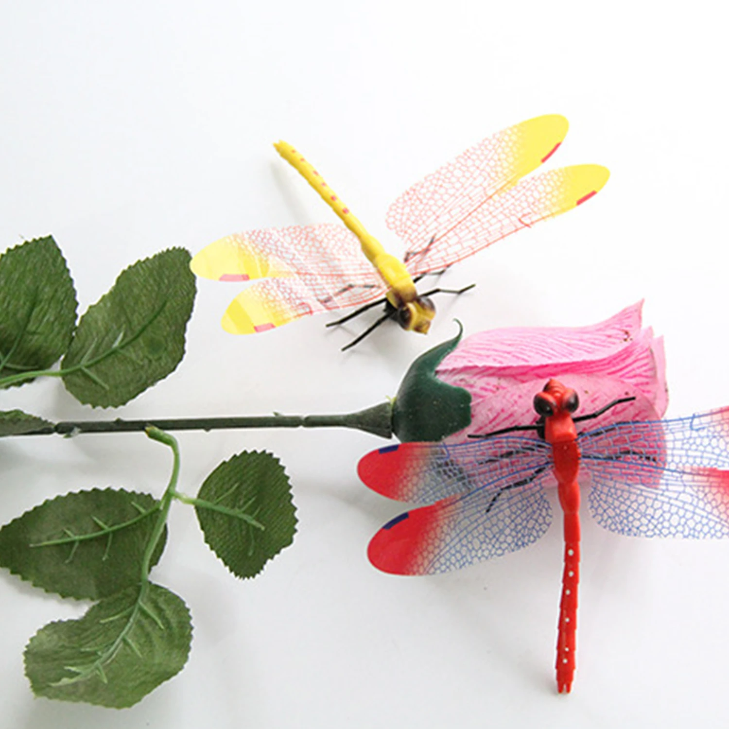 4 шт. наклейки на холодильник ПВХ стрекоза форма наклейка стену Съемная домашняя