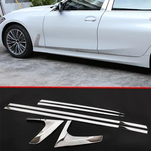For BMW 3 Series 2020-2021 Body Trim, Door Trim Bright Strip G20 G28 Stainless Steel Silver Car Modification Parts