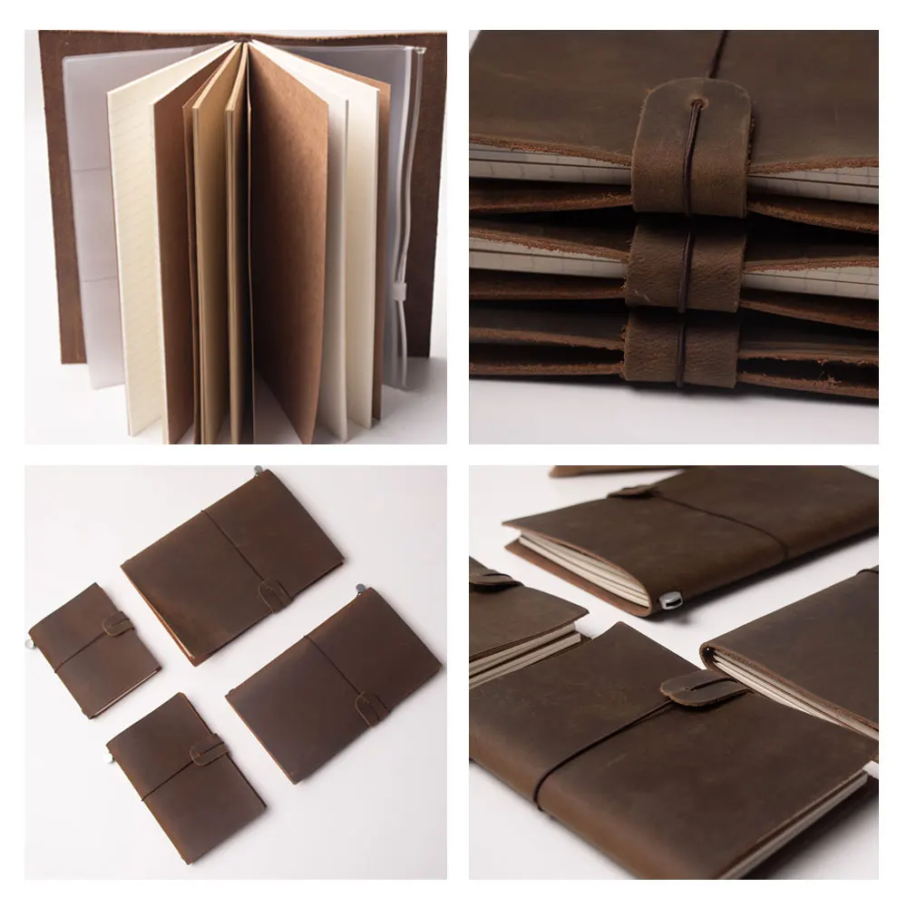 Дорожный блокнот из натуральной кожи для путешествий дневник tsmip канцелярские