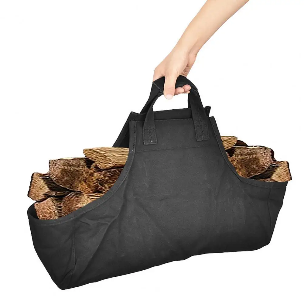 

Large Firewood Carrier Canvas Log Tote Storage Bag Fireplace Stove Firewood Carrier Log Tote Pets Bag Holder for Carrying Wood