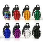 4 шт. алюминиевые колпачки для клапанов из Гренада для автомобилей, мотоциклов, велосипедов, колпачки для стержней клапанов американских клапанов, аксессуары для автостайлинга