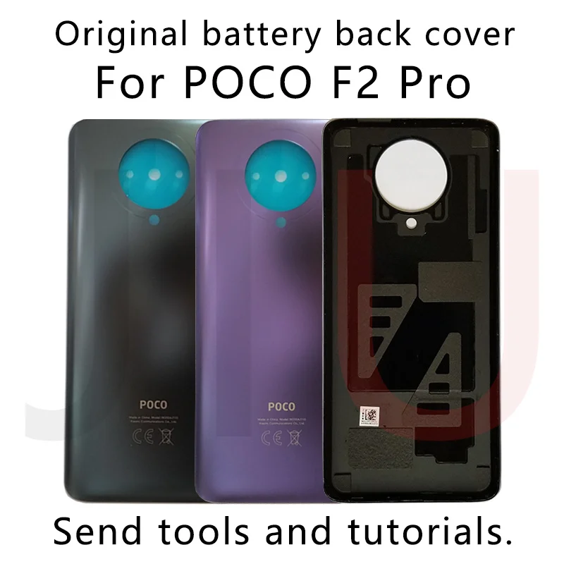 

For POCO F2 Pro 100% New Battery Cover, poco f2 pro back glass replacement, Pocophone Replacement Parts