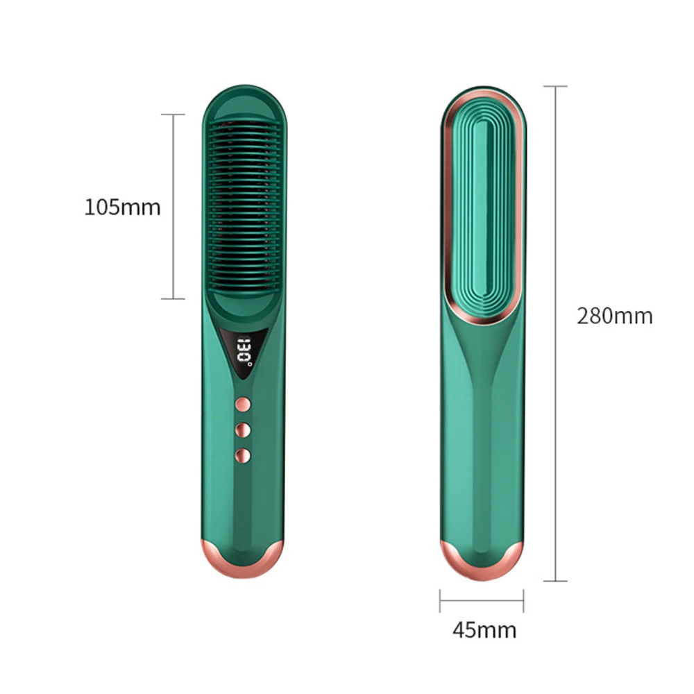 

Profissional Hot Combs Anti-scalding Hair Straightener Brush Ceramic Hair Curler Heated Electric Smart Brush Hair Straightener
