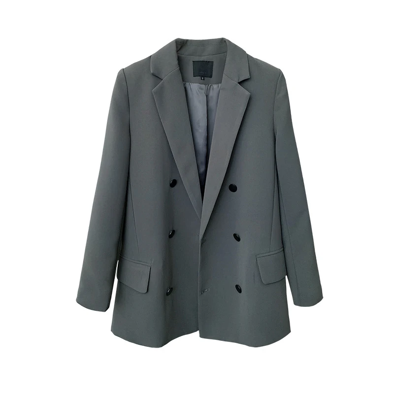 

new arrival fashion plus size coat women casual street autumn work style blazers simple office lady solid wild basic loose coat